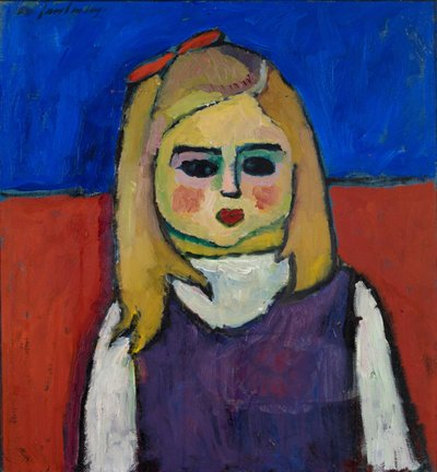 طفل ، 1909 (زيت على درجة حرارة على ورق مقوى) بواسطة Alexej von Jawlensky