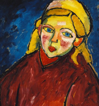 طفل بعيون زرقاء طفل ذو عيون زرقاء ، 1912 بواسطة Alexej von Jawlensky