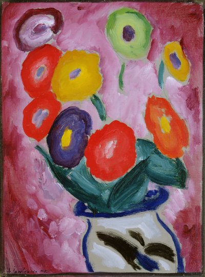 الأزهار الساكنة ، 1915 بواسطة Alexej von Jawlensky