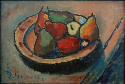 لا تزال الحياة مع الفاكهة بواسطة Alexej von Jawlensky