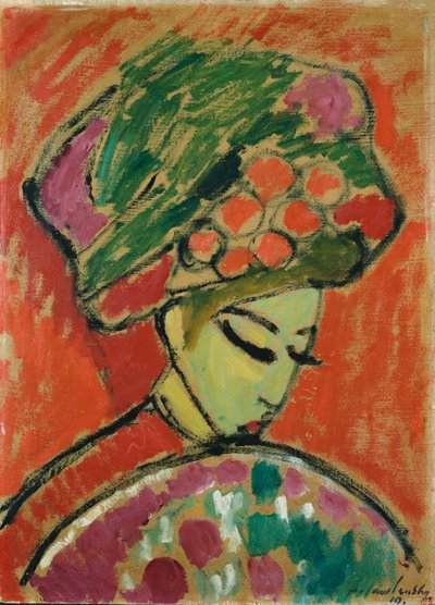 فتاة في العمامة بواسطة Alexej von Jawlensky