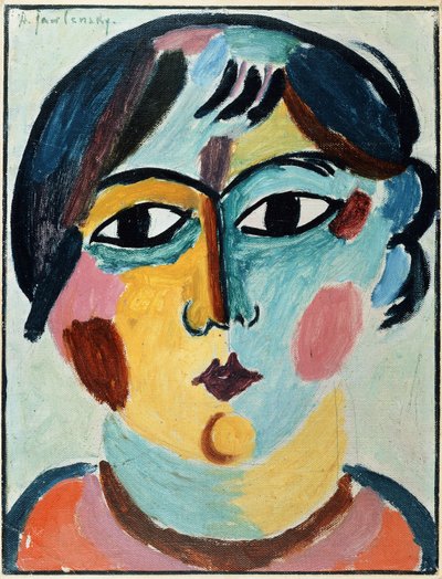 رأس الفتاة بواسطة Alexej von Jawlensky