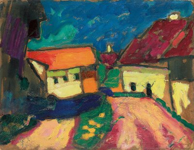 دراسة المناظر الطبيعية ، طريق القرية ، ج. 1908 بواسطة Alexej von Jawlensky