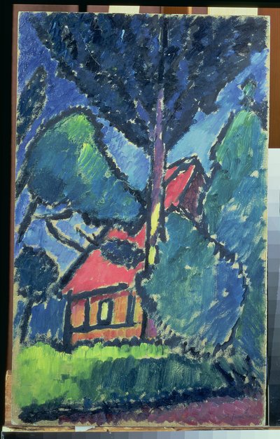أفقي ، ج .1910 (زيت على ورق مقوى) بواسطة Alexej von Jawlensky