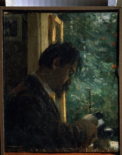 "" النحات فاسيلي ماتي (ماثي) (1856-1917) في العمل "" لوحة رسم أليكسي فون جافلينسكي (أليكسي فون جاولينسكي ، أليكسيج فون جافلينسكي) (1864-1941) 1892 متحف الدولة الروسي سانت بطرسبرغ بواسطة Alexej von Jawlensky