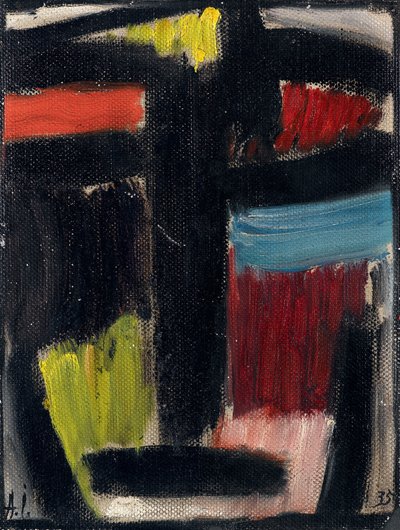 التأمل - عمل من قبل Alexei von Javlensky (Alexi von Jawlensky ، Alexej von Javlenski) (1864-1941) ، زيت على ورق مقوى بواسطة Alexej von Jawlensky