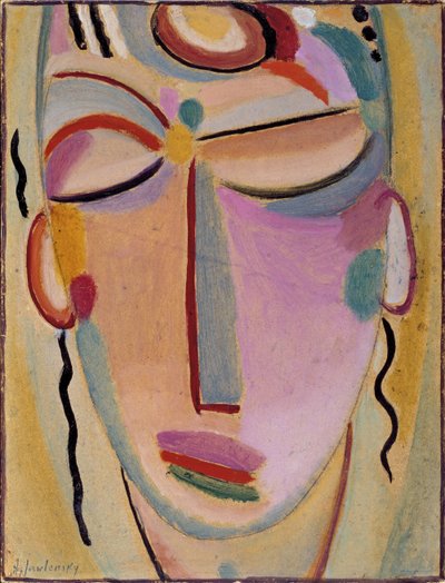 الرأس الصوفي: التأمل بواسطة Alexej von Jawlensky