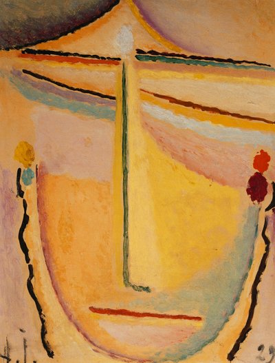 الوردي والبرتقالي. روزا أورانج ، 1929 بواسطة Alexej von Jawlensky