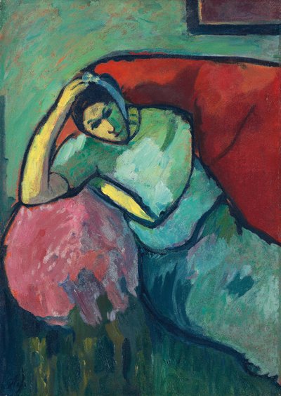 امرأة جالسة ، 1909 بواسطة Alexej von Jawlensky