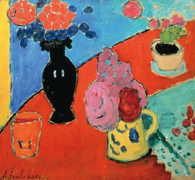 Still Life with Vase and Jug, by Alexei Jawlensky (1864-1941) بواسطة Alexej von Jawlensky