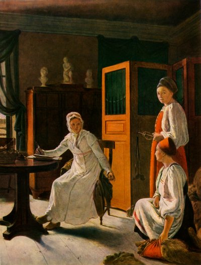زوجة ملاك الأراضي في الصباح ، 1823 ، 1965. بواسطة أليكسي فينيسيانوف