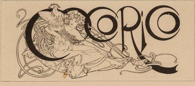 عنوان مجلة Cocorico ، 1898. بواسطة ألفونس ماري موتشا