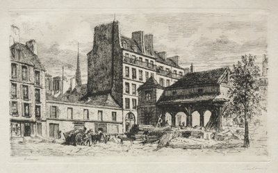 سوق العجل في هدم بواسطة Alfred Alexandre Delauney