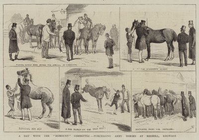 يوم مع لجنة Remount ، شراء خيول الجيش في Redhill ، Edgware بواسطة ألفريد تشانتري كوربولد