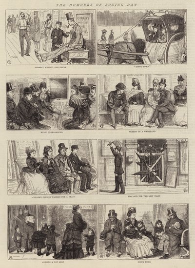 فكاهة يوم الملاكمة بواسطة Alfred Chantrey Corbould