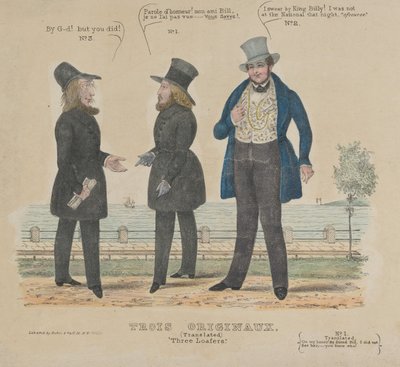 ثلاثة متعطل ثلاثة أصول ، 1836-41. بواسطة ألفريد إي بيكر