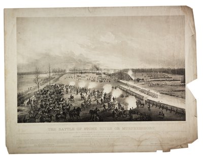 معركة نهر ستون أو مورفريسبورو ، 1863 بواسطة Alfred E. Mathews