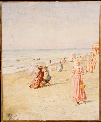 الشاطئ ، أوستند بواسطة Alfred Emile Stevens