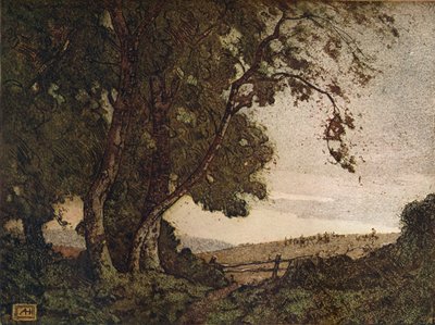 The Drooping Ash ، c1910 بواسطة ألفريد هارتلي