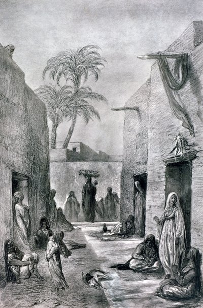 شارع الراقصيات بنات رقص مصري ، 1872 بواسطة ألفريد هنري دارجو