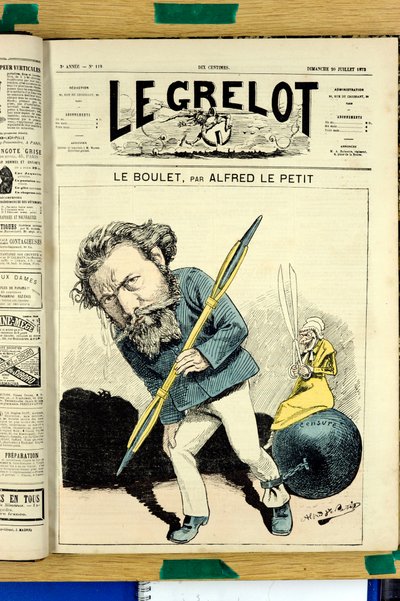 غلاف "" Le Grelot "" ، رقم 119 ، Satirique en Colors بواسطة ألفريد لو بيتيت
