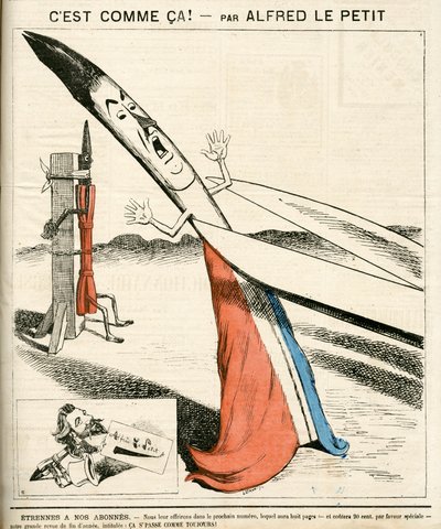 Cover of “” Le Grelot””, number 142, Satirique en Couleurs بواسطة ألفريد لو بيتيت