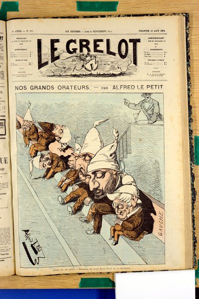 غلاف "" Le Grelot "" ، رقم 175 ، Satirique en Couleurs بواسطة ألفريد لو بيتيت
