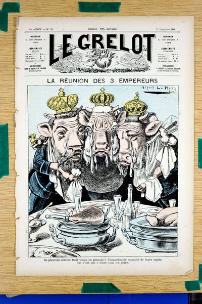 Cover of “” The Grelot””, Satirical in Colours بواسطة ألفريد لو بيتيت
