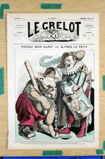 Cover of “” The Grelot””, number 51, Satirique en Couleurs بواسطة ألفريد لو بيتيت