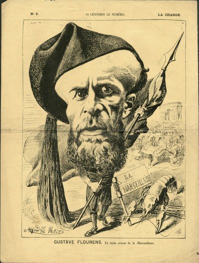 رسم توضيحي لألفريد لو بيت (1841-1909) في La Charge (1870) ، رقم 2 - Flourens Emile بواسطة ألفريد لو بيتيت