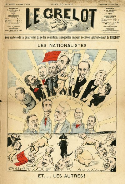 رسم توضيحي لألفريد لو بيبيت (1841-1909) لغلاف لو غريلو بواسطة ألفريد لو بيتيت