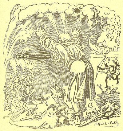 رسم توضيحي لألفريد لو بيت (1841-1909) في علاج Gros-Jean et son بواسطة ألفريد لو بيتيت