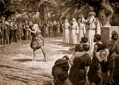 العدالة التي يستغني عنها الدرويد ، توضيح من "قصة هتشنسون عن الأمة البريطانية" ، ج .1920 بواسطة ألفريد بيرس