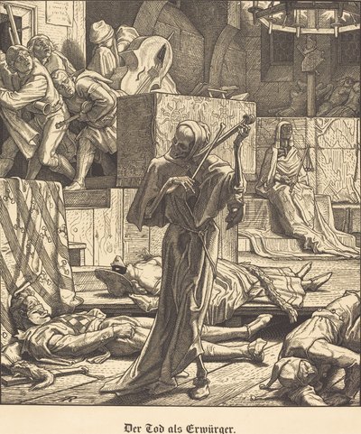 الموت كخنق بواسطة Alfred Rethel
