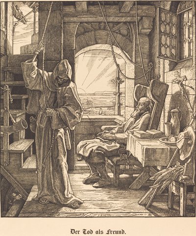 الموت كصديق بواسطة Alfred Rethel
