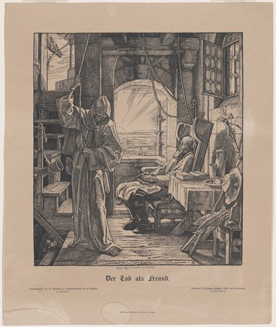الموت كصديق بواسطة Alfred Rethel