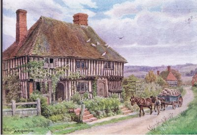 Small Hythe ، Nr Tenterden ، Kent ، من The Cottages and the Village Life of Rural England نشرته Dent & Sons Limited ، 1912 بواسطة ألفريد روبرت كوينتون