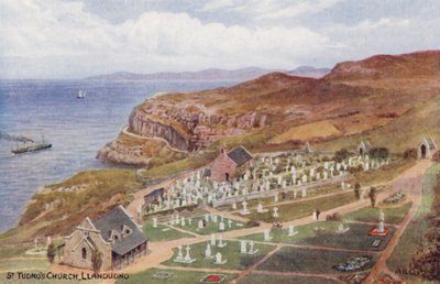 كنيسة القديس تودنو، لاندودنو (طباعة حجرية ملونة) بواسطة ألفريد روبرت كوينتون