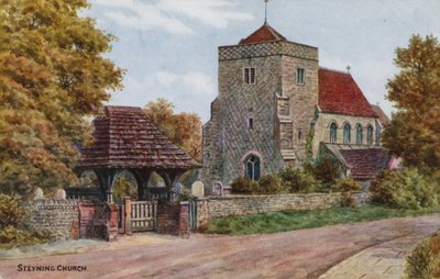 كنيسة Steyning (لون litho) بواسطة ألفريد روبرت كوينتون