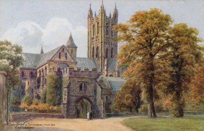The Dark Entry und Cathedral ، من NE ، كانتربري بواسطة ألفريد روبرت كوينتون