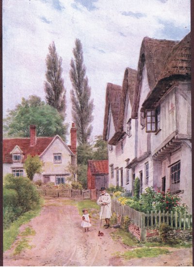 The Three Gables ، Kersey ، Suffolk ، من The Cottages and the Village Life of Rural England تم نشره بواسطة Dent & Sons Limited بواسطة ألفريد روبرت كوينتون