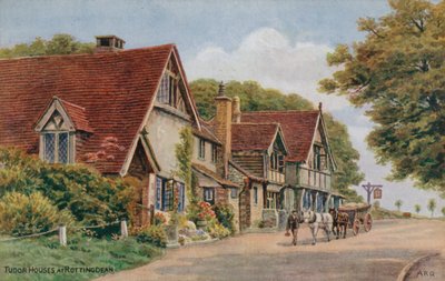 منازل تيودور في Rottingdean بواسطة ألفريد روبرت كوينتون