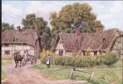 West Hagbourne ، Berkshire ، من The Cottages and the Village Life of Rural England نشرتها Dent & Sons Limited ، 1912 بواسطة ألفريد روبرت كوينتون