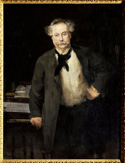 بورتريه الكسندر دوما الابن (1824-1895) ، كاتب فرنسي. لوحة للفريد فيليب رول (1846-1919) بواسطة ألفريد رول