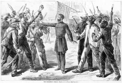 مكتب Freedmen ، من هاربرز ويكلي ، حانة .1868 بواسطة ألفريد رودولف واود