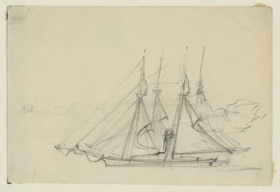 سفينتان شراعتان بواسطة ألفريد رودولف واود