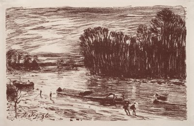 ضفاف نهر اللوين ، بالقرب من سانت ماميس ، 1896. بواسطة الفريد سيسلي