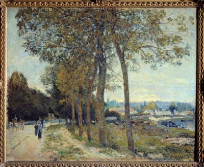 La Seine a Marly Painting لألفريد سيسلي بواسطة الفريد سيسلي