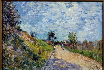 Landscape Painting by Alfred Sisley (1839-1899) 1870 Sun. 0,38x0,55 m Lyon, Musee des Beaux Arts بواسطة الفريد سيسلي