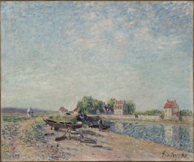 Saint-Mammes ، قناة Loing بواسطة Alfred Sisley